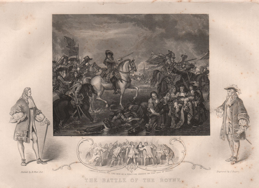 BATTLE OF THE BOYNE. below; James II held as a fugitive. Isle of Sheppey 1853